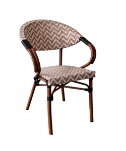 ΠΟΛΥΘΡΟΝΑ BAMBOO LOOK HM5861.03 ΚΑΦΕ-ΛΕΥΚΟ 58.5x58x82Υεκ.