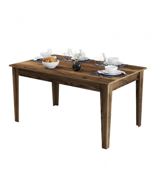 ΤΡΑΠΕΖΙ ΤΡΑΠΕΖΑΡΙΑΣ STANDARD HM9507.04 ΜΕΛΑΜΙΝΗ ΚΑΡΥΔΙ ME ΑΠΟΘHK.ΧΩΡΟ 145x88x75Yεκ.