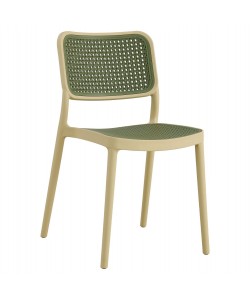 ΚΑΡΕΚΛΑ ΠΟΛΥΠΡΟΠΥΛΕΝΙΟΥ MEKO HM5934.04 ΜΠΕΖ ΜΕ OLIVE GREEN ΨΑΘΑ 41x49x102Υ εκ.