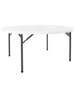 ΤΡΑΠΕΖΙ CATERING-ΣΥΝΕΔΡΙΟΥ HM5043 Φ152Χ74εκ ΠΤΥΣΣΟΜΕΝΟ ΣΤΡΟΓΓΥΛΟ