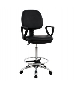 ΚΑΡΕΚΛΑ ΓΡΑΦΕΙΟΥ VEGAR HM1042.01 ΥΠΕΡΥΨΩΜΕΝΗ-ΠΕΡΙΜΕΤΡΙΚΟ ΥΠΟΠΟΔΙΟ-ΜΑΥΡΗ 56,5x60x136Yεκ