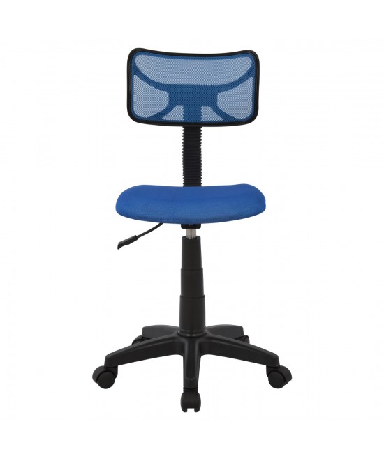 ΚΑΡΕΚΛΑ ΓΡΑΦΕΙΟΥ AKHILA HM1026.06 ΜΠΛΕ ΥΦΑΣΜΑ MESH 40,5x50,5x91,5 εκ.