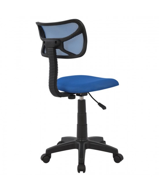 ΚΑΡΕΚΛΑ ΓΡΑΦΕΙΟΥ AKHILA HM1026.06 ΜΠΛΕ ΥΦΑΣΜΑ MESH 40,5x50,5x91,5 εκ.