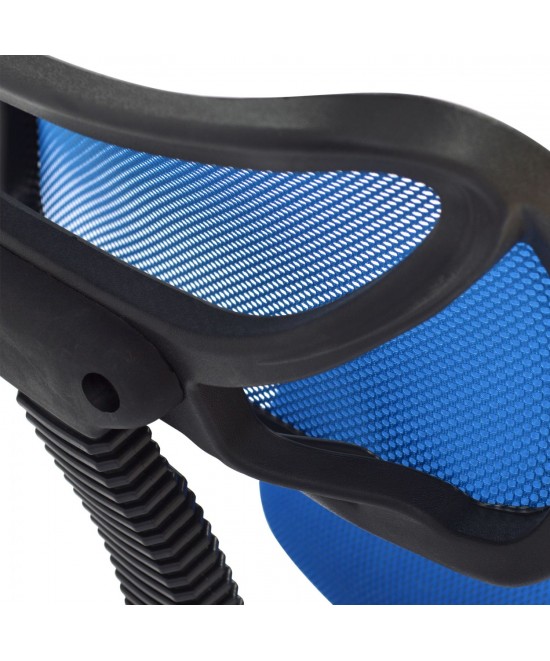 ΚΑΡΕΚΛΑ ΓΡΑΦΕΙΟΥ AKHILA HM1026.06 ΜΠΛΕ ΥΦΑΣΜΑ MESH 40,5x50,5x91,5 εκ.