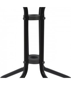 ΤΡΑΠΕΖΙ FIGO 60Χ60Χ72Υεκ. ΜΕΤΑΛΛΙΚΟ ΓΚΡΙ ΜΕ ΓΥΑΛΙΝΗ ΕΠΙΦΑΝΕΙΑ HM5035.01