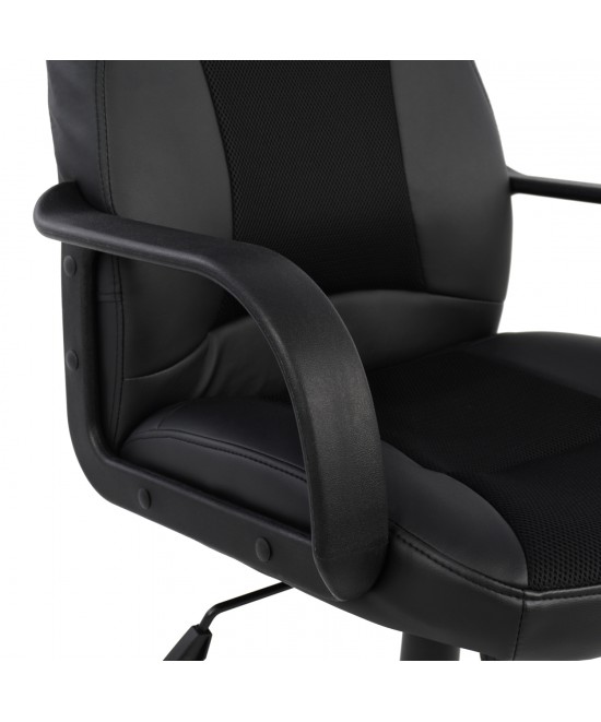 ΚΑΡΕΚΛΑ ΓΡΑΦΕΙΟΥ GAMING SIVIR HM1001.01 ΜΕ  ΜΑΥΡΟ PU 59x 60x115 εκ.