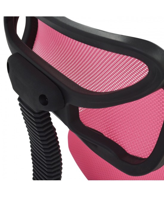 ΚΑΡΕΚΛΑ ΓΡΑΦΕΙΟΥ AKHILA HM1026.05 ΡΟΖ ΥΦΑΣΜΑ MESH 40,5x50,5x91,5 εκ.