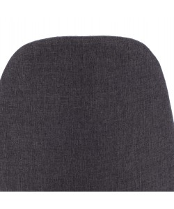 ΚΑΡΕΚΛΑ LEONARDO ΜΕ ΥΦΑΣΜΑ ΓΚΡΙ ΣΚΟΥΡΟ ΚΑΙ ΜΑΥΡΑ ΜΕΤΑΛΛΙΚΑ ΠΟΔΙΑ HM00100.16 43,5x59x84Υ εκ.