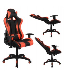 ΚΑΡΕΚΛΑ ΓΡΑΦΕΙΟΥ GAMING HM1062.01 SPEED ΜΑΥΡΟ ΚΟΚΚΙΝΟ PU 68,5 x 71,5 x 133,5 εκ.