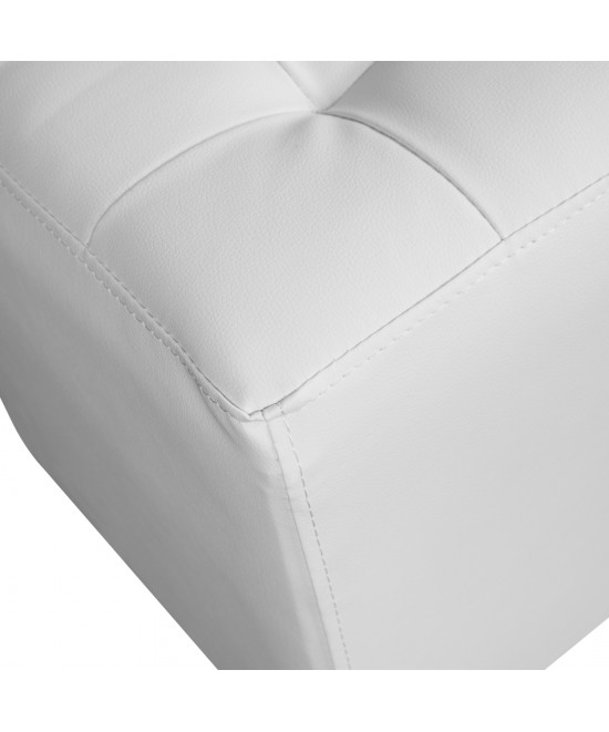 ΣΚΑΜΠΩ 37Χ37Χ35εκ ΜΕ PU ΛΕΥΚΟ PUNK HM264.02