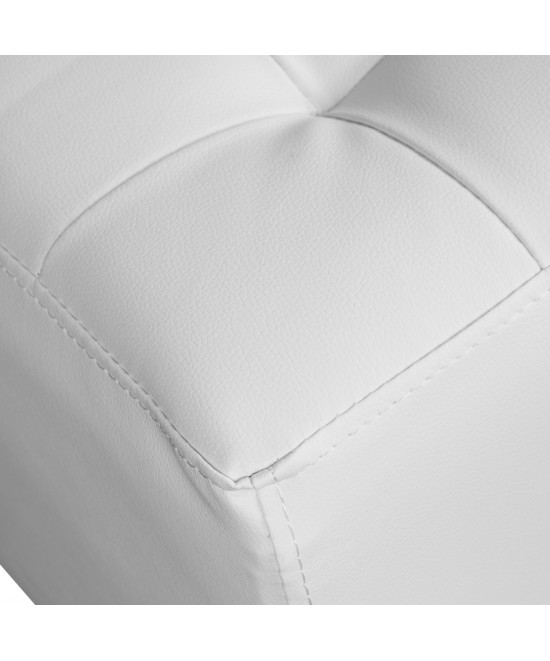 ΣΚΑΜΠΩ 37Χ37Χ35εκ ΜΕ PU ΛΕΥΚΟ PUNK HM264.02