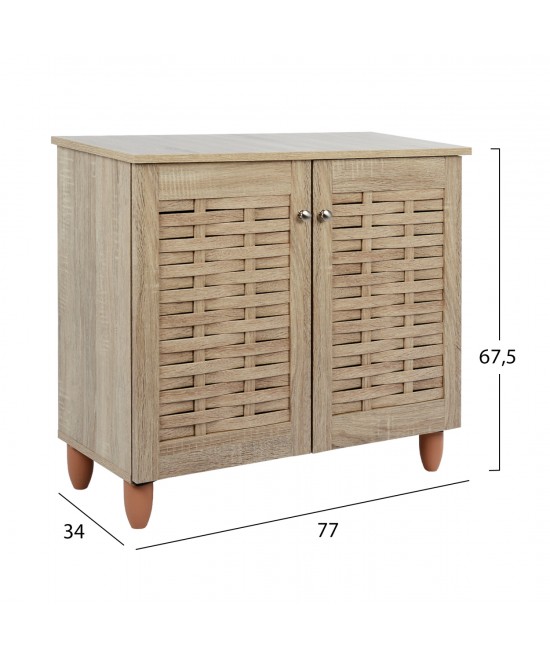 ΠΑΠΟΥΤΣΟΘΗΚΗ-ΝΤΟΥΛΑΠΙ ΞΥΛΙΝΗ CASSIOPE HM2208.02 SONAMA 77Χ34Χ67.5Υεκ.