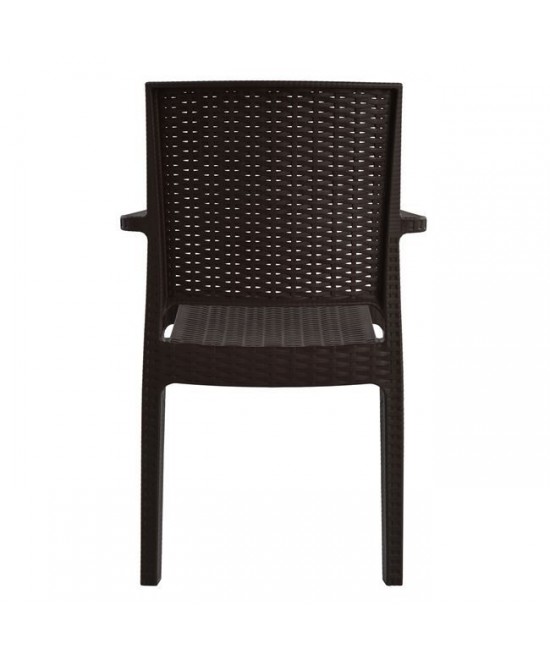 ΠΟΛΥΘΡΟΝΑ ΠΟΛΥΠΡΟΠΥΛΕΝΙΟΥ ΒΑΡΕΩΣ ΤΥΠΟΥ KAGANU DARK BROWN HM5134.09 57x55,5x89 εκ.