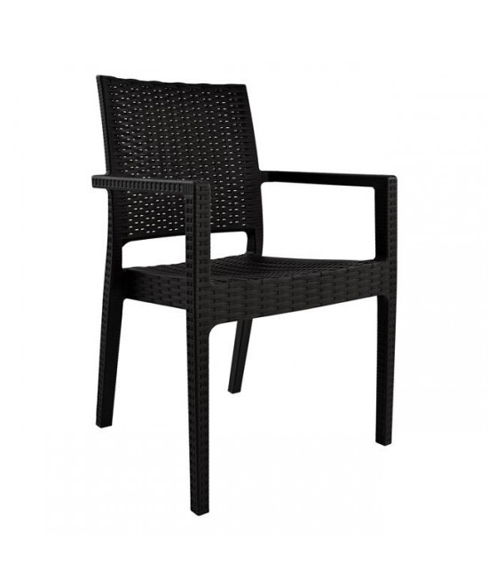 ΠΟΛΥΘΡΟΝΑ ΠΟΛΥΠΡΟΠΥΛΕΝΙΟΥ ΒΑΡΕΩΣ ΤΥΠΟΥ KAGANU DARK BROWN HM5134.09 57x55,5x89 εκ.