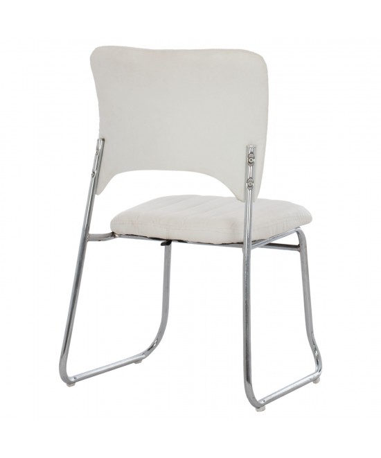 ΚΑΡΕΚΛΑ QUENTI HM1071.02 ΛΕΥΚΗ 52x60x85 εκ. ΚΑΡΕΚΛΑ QUENTI HM1071.02 ΛΕΥΚΗ 52x60x85 εκ.
