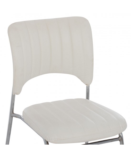 ΚΑΡΕΚΛΑ QUENTI HM1071.02 ΛΕΥΚΗ 52x60x85 εκ. ΚΑΡΕΚΛΑ QUENTI HM1071.02 ΛΕΥΚΗ 52x60x85 εκ.