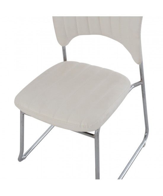 ΚΑΡΕΚΛΑ QUENTI HM1071.02 ΛΕΥΚΗ 52x60x85 εκ. ΚΑΡΕΚΛΑ QUENTI HM1071.02 ΛΕΥΚΗ 52x60x85 εκ.