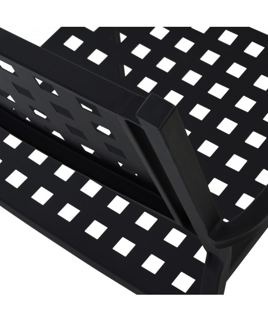 ΠΟΛΥΘΡΟΝΑ ΜΕΤΑΛΛΙΚΗ HM5031.01 ZETA ΣΕ ΜΑΥΡΟ ΜΑΤ ΧΡΩΜΑ 54x51x84Υεκ