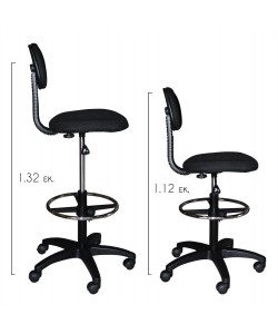 ΚΑΡΕΚΛΑ ΓΡΑΦΕΙΟΥ VEGAR HM1043.01 ΜΕ ΥΠΟΠΟΔΙΟ-ΥΠΕΡΥΨΩΜΕΝΗ-ΜΑΥΡΗ 45Χ42Χ132Y