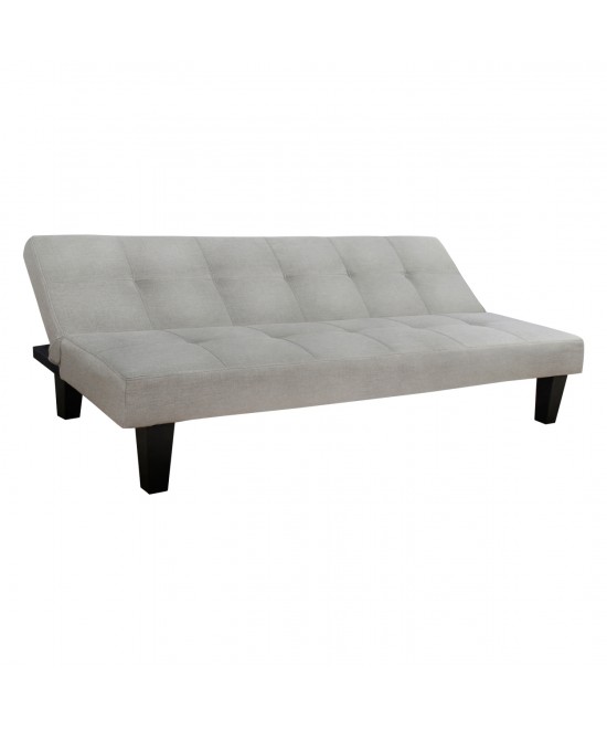 ΚΑΝΑΠΕΣ ΚΡΕΒΑΤΙ ODESSA HM3000.01 ΥΦΑΣΜΑ ΜΠΕΖ 179x80x79 εκ.