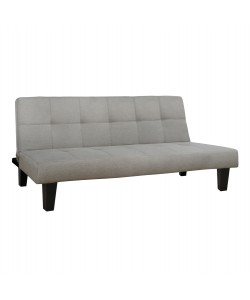 ΚΑΝΑΠΕΣ ΚΡΕΒΑΤΙ ODESSA HM3000.01 ΥΦΑΣΜΑ ΜΠΕΖ 179x80x79 εκ.
