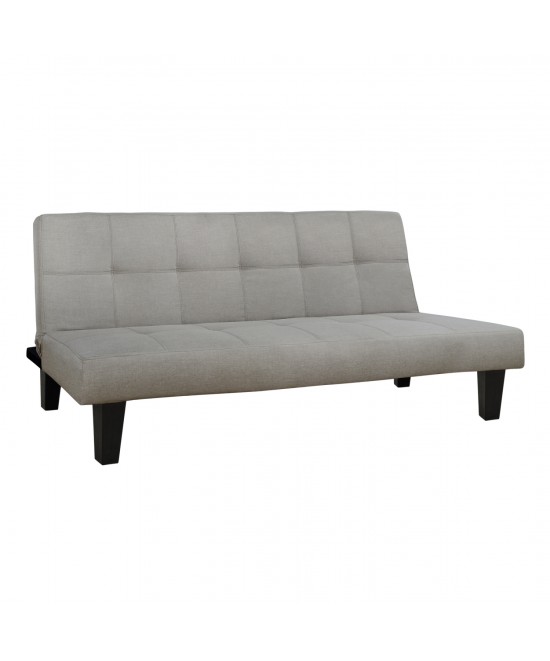 ΚΑΝΑΠΕΣ ΚΡΕΒΑΤΙ ODESSA HM3000.01 ΥΦΑΣΜΑ ΜΠΕΖ 179x80x79 εκ.