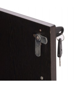 ΒΙΒΛΙΟΘΗΚΗ ΓΡΑΦΕΙΟΥ ΕΠΑΓΓΕΛΜΑΤΙΚΗ CAITLYN 80Χ40Χ180Υεκ.HM2014.02 WENGE ΜΕ 2 ΠΟΡΤΕΣ