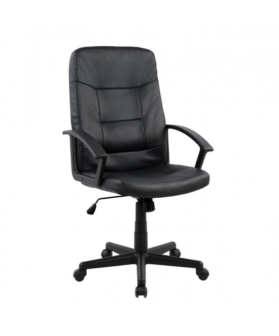 ΚΑΡΕΚΛΑ ΓΡΑΦΕΙΟΥ ΜΑΥΡΟ PU SIVANA 64x56x105-114Y εκ.HM1033 ΚΑΡΕΚΛΑ ΓΡΑΦΕΙΟΥ ΜΑΥΡΟ PU SIVANA 64x56x105-114Y εκ.HM1033