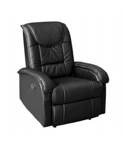 ΠΟΛΥΘΡΟΝΑ RELAX ΜΕ ΜΗΧΑΝΙΣΜΟ MASSAGE ROCCA HM0026.01 PU ΜΑΥΡΟ 80x96x97 εκ.