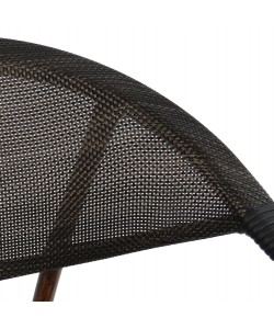 ΠΟΛΥΘΡΟΝΑ ΑΛΟΥΜΙΝΙΟΥ CLAY BAMBOO LOOK ΚΑΦΕ ΜΕ TEXTLINE HM5025 60,5x59x81Υ