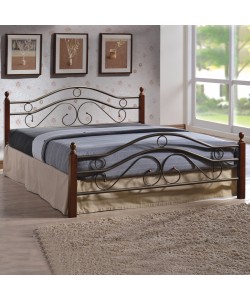 ΚΡΕΒΑΤΙ ΜΕΤΑΛΛΟ RUBBERWOOD CELINA HM311 ΓΙΑ ΣΤΡΩΜΑ 150x200 εκ. ΚΡΕΒΑΤΙ ΜΕΤΑΛΛΟ RUBBERWOOD CELINA HM311 ΓΙΑ ΣΤΡΩΜΑ 150x200 εκ.