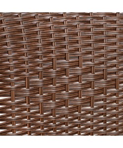 ΠΟΛΥΘΡΟΝΑ ΚΑΡΕΚΛΑ CAMEL HM5015.02 ΚΑΦΕ ΜΕΤΑΛΛΙΚΗ ΜΕ WICKER ΚΑΦΕ 48x48-53x72 cm