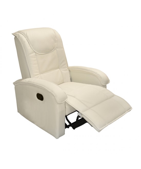 ΠΟΛΥΘΡΟΝΑ RELAX ΜΕ ΜΗΧΑΝΙΣΜΟ MASSAGE ROCCA HM0026.02 PU ΕΚΡΟΥ 80x96x97 εκ.