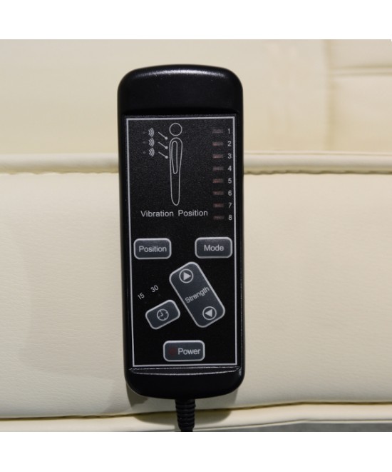 ΠΟΛΥΘΡΟΝΑ RELAX ΜΕ ΜΗΧΑΝΙΣΜΟ MASSAGE ROCCA HM0026.02 PU ΕΚΡΟΥ 80x96x97 εκ.