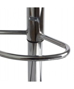 ΣΚΑΜΠΩ ΜΠΑΡ GANNA HM201.02 ΛΕΥΚΟ ΤΕΧΝΟΔΕΡΜΑ ΜΕ ΑΜΟΡΤΙΣΕΡ 45χ45χ82