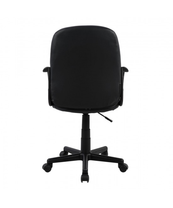 ΚΑΡΕΚΛΑ ΓΡΑΦΕΙΟΥ GRANE HM1005 ΜΕ ΜΠΡΑΤΣΑ ΜΑΥΡO PU 56,5x50x88-100Υ εκ.