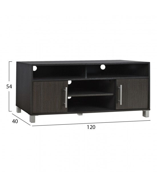 ΕΠΙΠΛΟ ΤΗΛΕΟΡΑΣΗΣ ΜΕΛΑΜΙΝΗΣ DANNA HM2202.01 ZEBRANO 120x40x54 εκ.