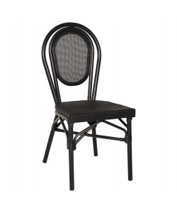 ΚΑΡΕΚΛΑ ΑΛΟΥΜΙΝΙΟΥ TRENT BAMBOO LOOK ΜΕ TEXTLINE 45x57x88 εκ. HM5052