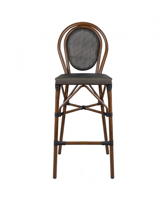 ΣΚΑΜΠΟ ΑΛΟΥΜΙΝΙΟΥ AZARIA HM5059 BAMBOO LOOK ΚΑΦΕ ΜΕ TEXTLINE 44x52x115Υεκ