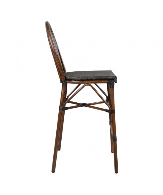 ΣΚΑΜΠΟ ΑΛΟΥΜΙΝΙΟΥ AZARIA HM5059 BAMBOO LOOK ΚΑΦΕ ΜΕ TEXTLINE 44x52x115Υεκ