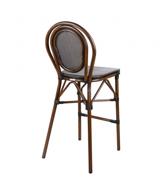 ΣΚΑΜΠΟ ΑΛΟΥΜΙΝΙΟΥ AZARIA HM5059 BAMBOO LOOK ΚΑΦΕ ΜΕ TEXTLINE 44x52x115Υεκ