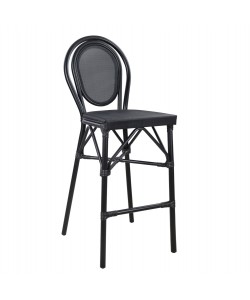 ΣΚΑΜΠΟ ΑΛΟΥΜΙΝΙΟΥ AZARIA HM5060 BAMBOO LOOK ΜΑΥΡΟ ΜΕ TEXTLINE 44x52x115Υεκ.