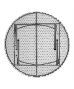 ΤΡΑΠΕΖΙ CATERING-ΣΥΝΕΔΡΙΟΥ HM5061 Φ182Χ74εκ ΠΤΥΣΣΟΜΕΝΟ ΣΤΡΟΓΓΥΛΟ