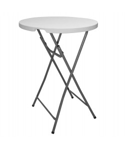 ΤΡΑΠΕΖΙ ΜΠΑΡ CATERING-ΣΥΝΕΔΡΙΟΥ HM5066 Φ81Χ110 εκ.ΠΤΥΣΣΟΜΕΝΟ