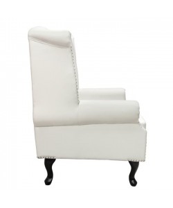 ΠΟΛΥΘΡΟΝΑ-ΜΠΕΡΖΕΡΑ T.CHESTERFIELD POLINA HM0053.02 PU ΛΕΥΚΟ ΜΑΤ 83x75x107Yεκ.