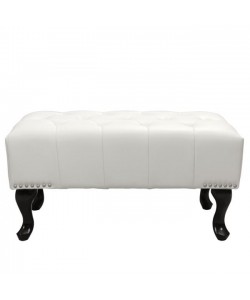 ΤΑΜΠΟΥΡΕ ΥΠΟΠΟΔΙΟ T.CHESTERFIELD EMMA HM226.02 PU ΛΕΥΚΟ-ΜΑΥΡΑ ΠΟΔΙΑ 80x44x39Yεκ.