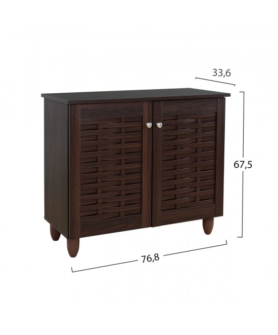 ΠΑΠΟΥΤΣΟΘΗΚΗ-ΝΤΟΥΛΑΠΙ ΞΥΛΙΝΗ CASSIOPE HM2208.01 WENGE 77Χ34Χ67.5Υεκ.