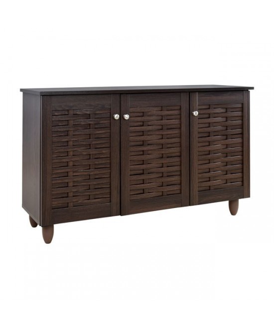ΠΑΠΟΥΤΣΟΘΗΚΗ-ΝΤΟΥΛΑΠΙ 3 ΠΟΡΤΕΣ IGGY HM2211.01 WENGE 114Χ34Χ68εκ.