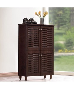 ΠΑΠΟΥΤΣΟΘΗΚΗ-ΝΤΟΥΛΑΠΙ KABIRA 4 ΠΟΡΤΕΣ HM2210.01 WENGE 77Χ34Χ123εκ.