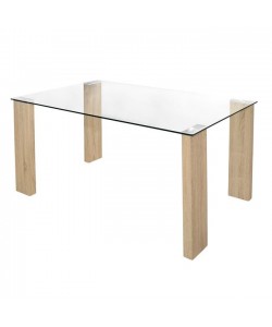 ΤΡΑΠΕΖΙ MORGAN 140Χ80Χ75ΕΚ HM0083.01 ΓΥΑΛΙΝΟ ΜΕ ΞΥΛΙΝΑ ΠΟΔΙΑ ΤΡΑΠΕΖΙ MORGAN 140Χ80Χ75ΕΚ HM0083.01 ΓΥΑΛΙΝΟ ΜΕ ΞΥΛΙΝΑ ΠΟΔΙΑ